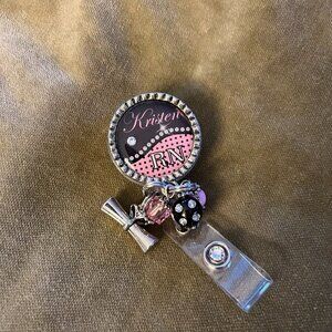 Personalized "Kristen RN" Badge Reel